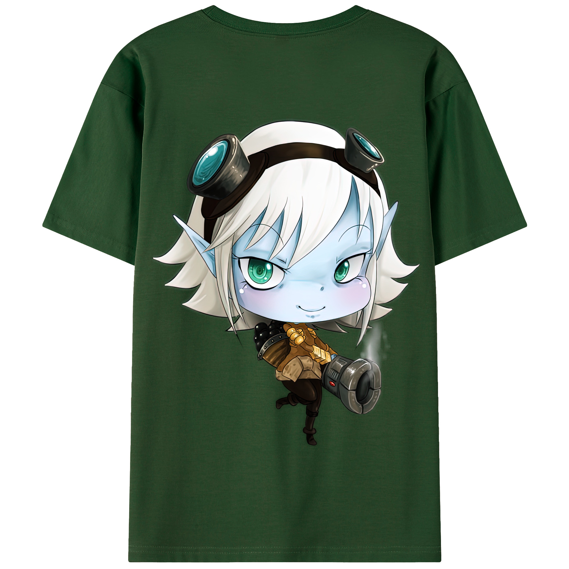 リーグ・オブ・レジェンド League of Legends LOL 綿100％半袖Tシャツ（背面プリント）